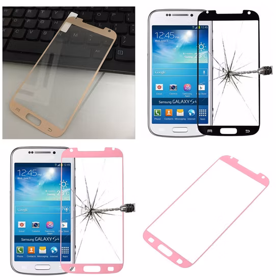 Full Color Tempered Glass Protector Screen for Samsung S4 I9500