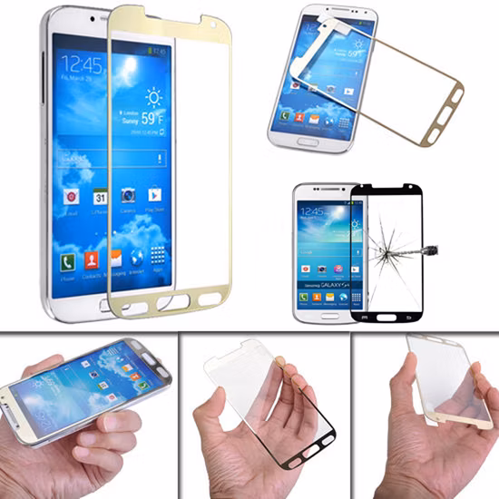Full Color Tempered Glass Protector Screen for Samsung S4 I9500